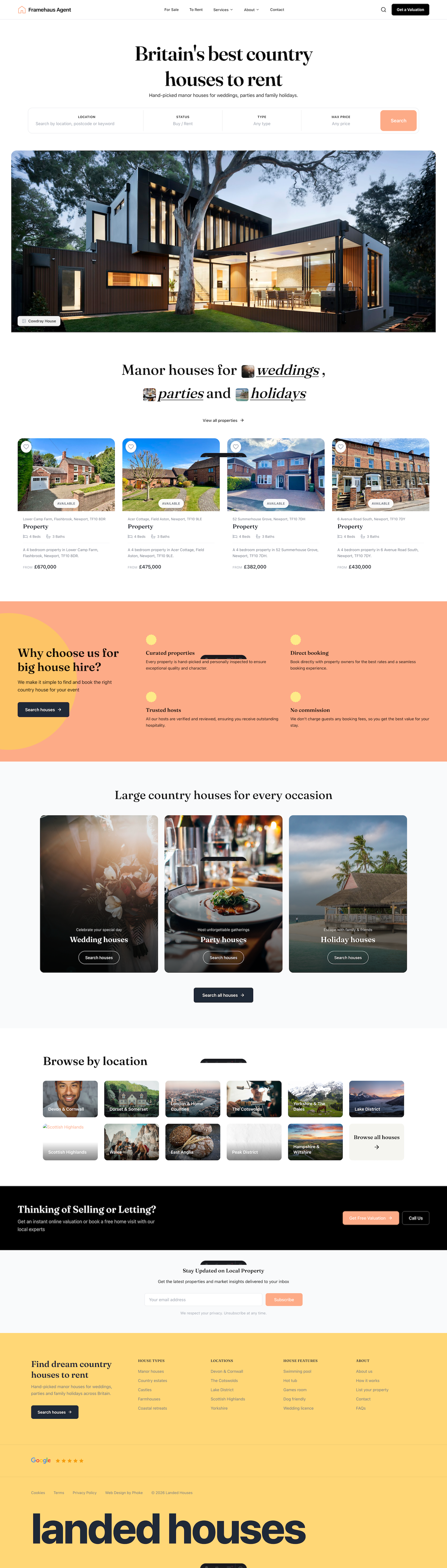 Country House template preview